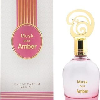 Khadlaj Musk Pour Amber Eau de Parfum (EDP) 100ml Spray – Luxurious Oriental Fragrance for Men & Women – Warm Amber Musk Vanilla Floral Notes – Long-Lasting & Elegant Scent